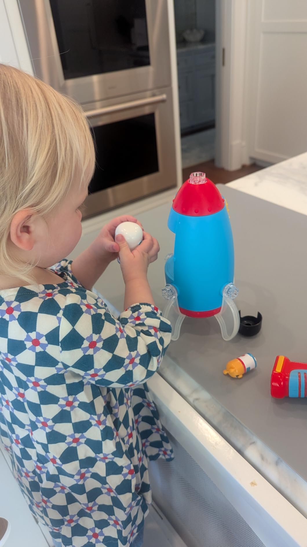 Educational Insights Design & Drill Bolt Buddies Rocket - Building Construction Toys for Toddlers 3-5, Take Apart Toy Rocket Kit, Kids Tool Set with Electric Toy Drill, Toddler STEM Toys customer photo 1