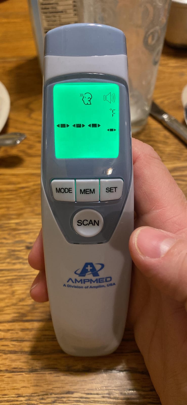 Ampmed Digital Infrared Forehead Thermometer for Adults & Kids Fever customer photo 1