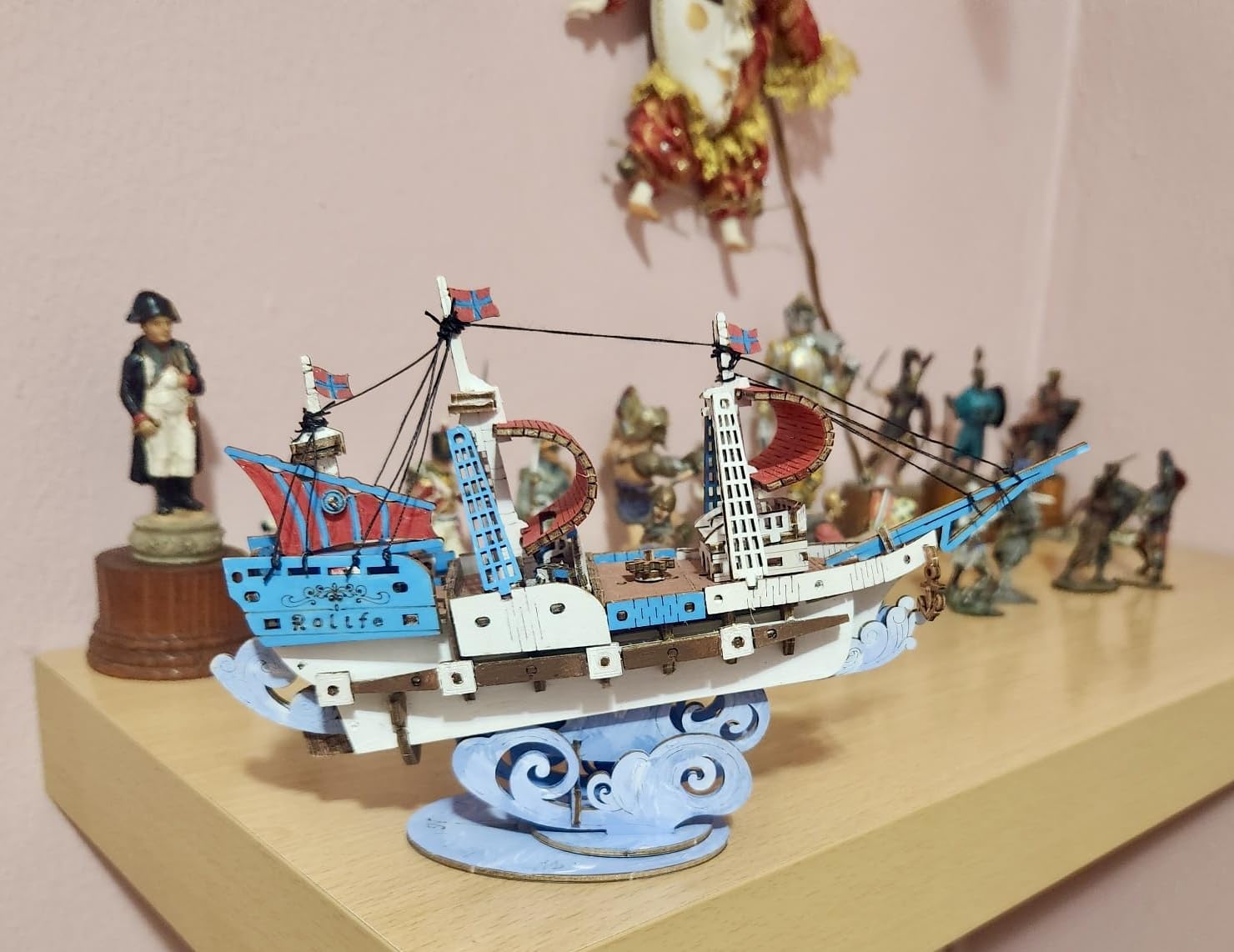 Rolife 3D Wooden Puzzles Model Kit for Adults to Build, Wooden Model Ship Series Sailing Ship Building Model Kit, DIY Crafts Hobbies/Collections/Decorations/Gifts for Friends and Family (Sailing Ship) customer photo 1