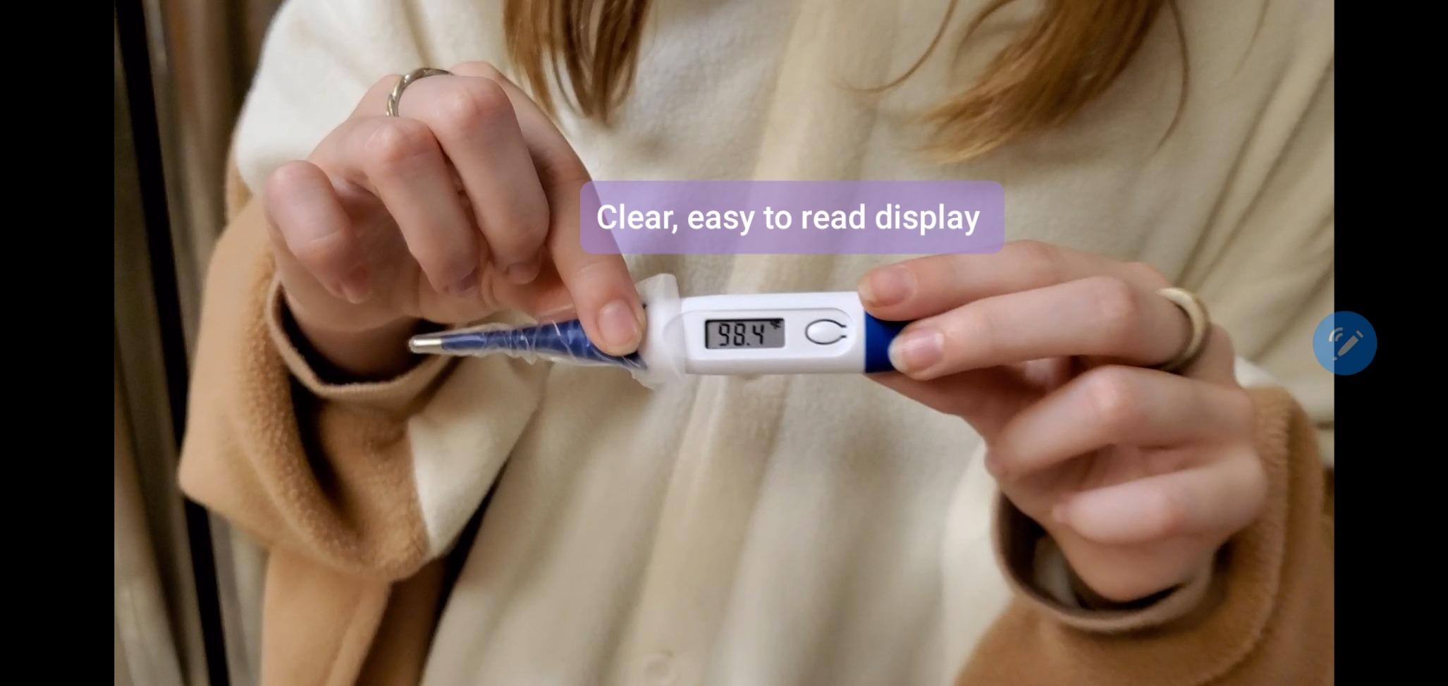 Boncare Digital Thermometer for Adults, Kids & Babies, Dark Blue customer photo 1