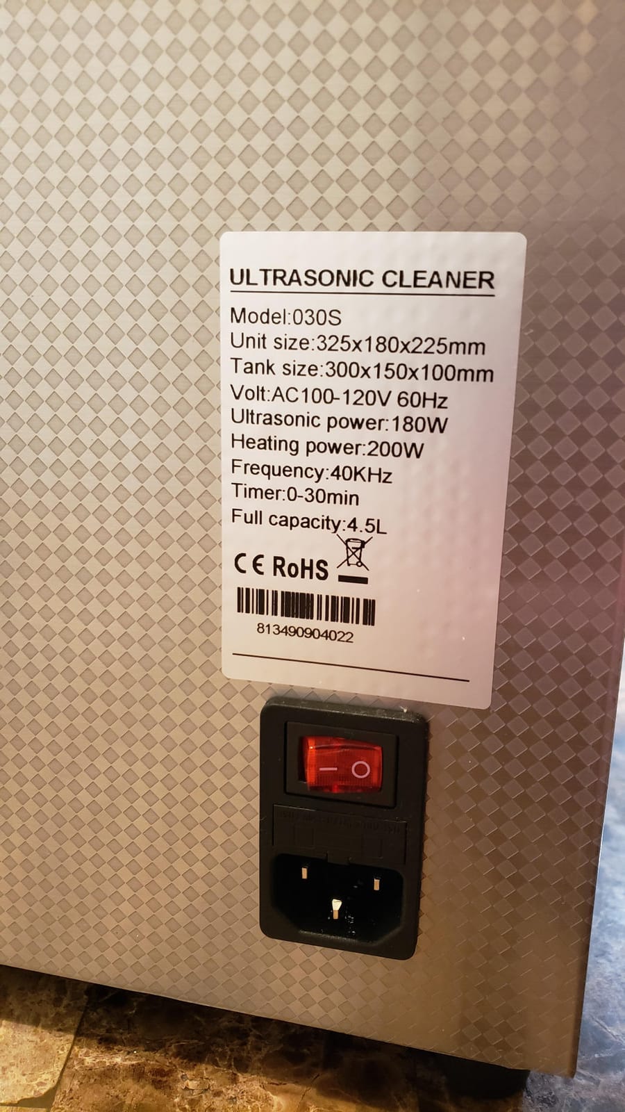 Anbull 30L/8Gal 600W Industrial Ultrasonic Cleaner Machine with 304 Stainless Steel and Digital Timer Heater for Wrench Tools Industrial Parts Mental Instrument Apparatus Cleaning customer photo 2