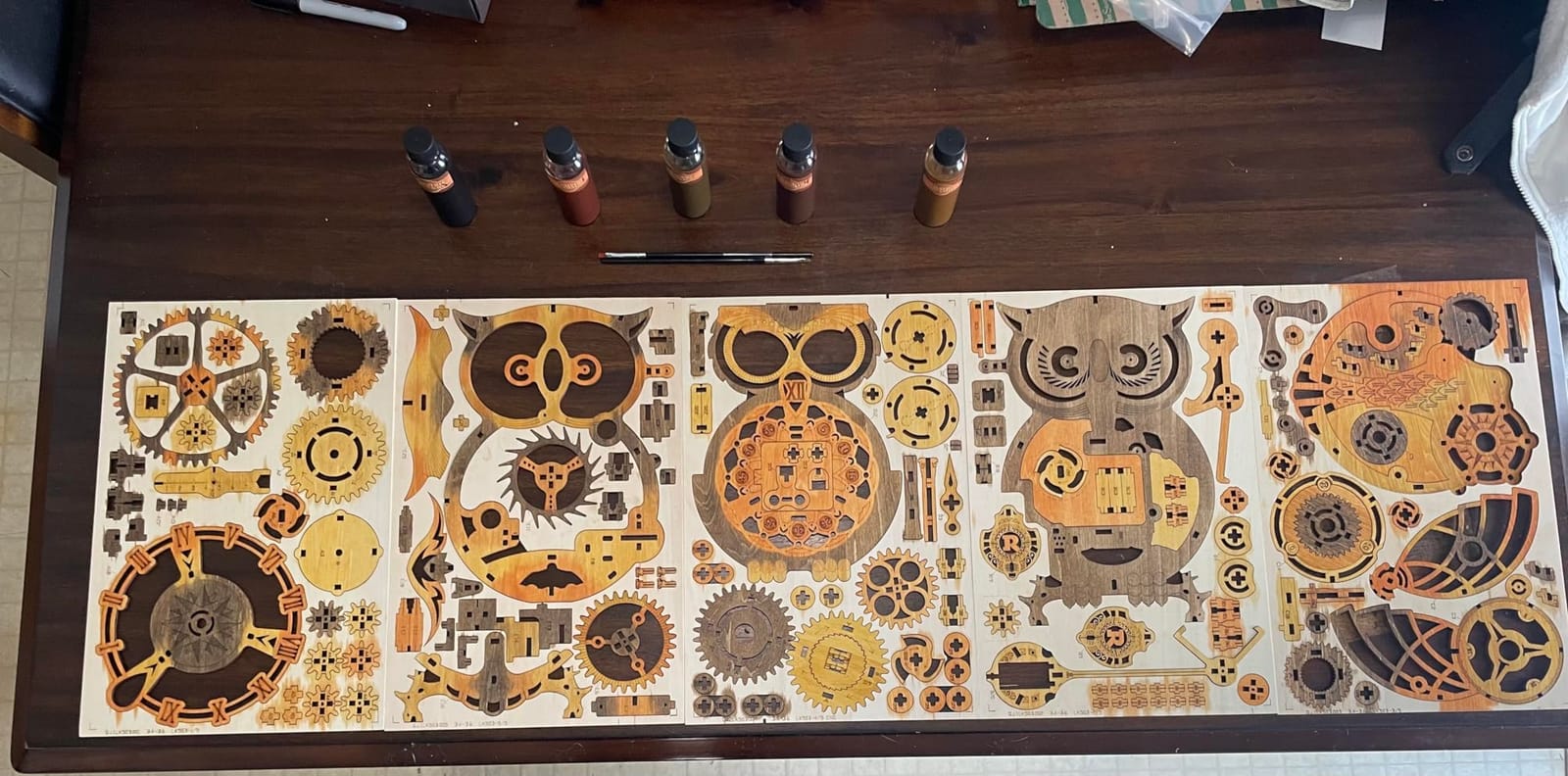 ROKR 3D Wooden Puzzles for Adults Owl Clock - Mechanical Model Building Kit DIY Hobbies for Men Women 161PCS Clock Puzzle Creative Craft Gift Home Decor for Family customer photo 2