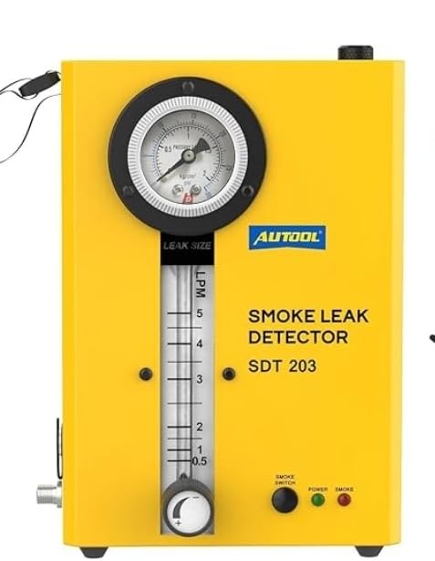 AUTOOL Automotive Smoke Machine, EVAP System Smoke Leak Detector with Air Pump/Flow Indicator/Pressure Gauge for All DC12V Vehicles customer photo 1