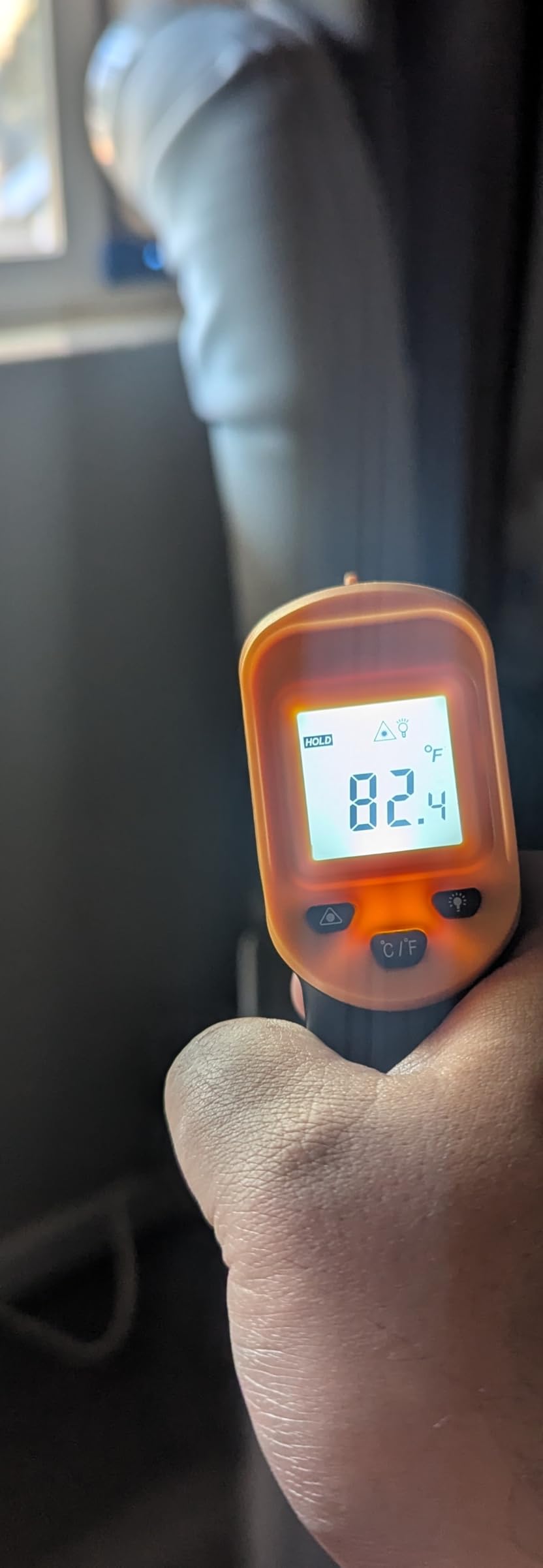 Digital Infrared Thermometer gun for cooking,BBQ,Pizza oven,Ir Thermometer with Backlight,-58℉~932℉(-50℃~500℃) Handheld Non Contact Heat Laser Temperature Gun (Not for Human) customer photo 2