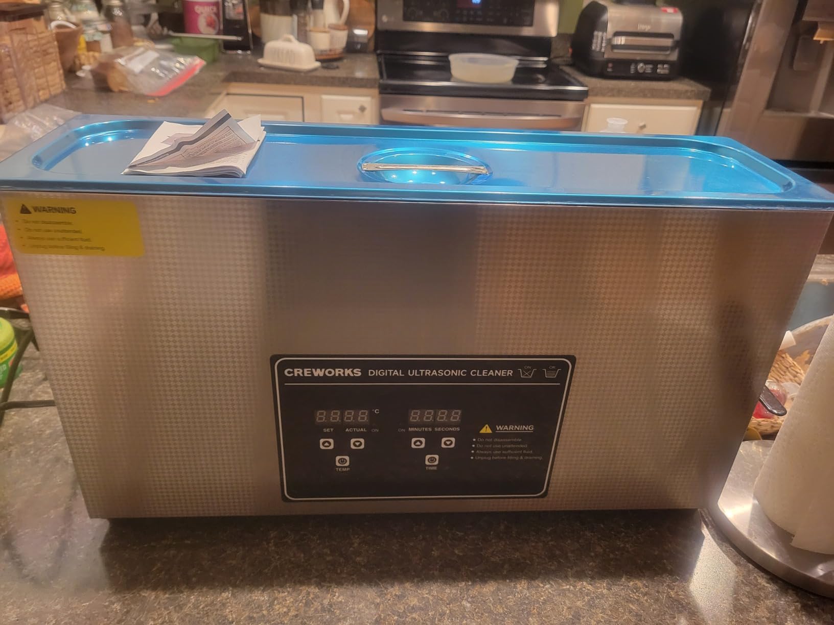 CREWORKS 10L Digital Sonic Cleaning Machine - 240W Auto Tool Cleaner customer photo 2