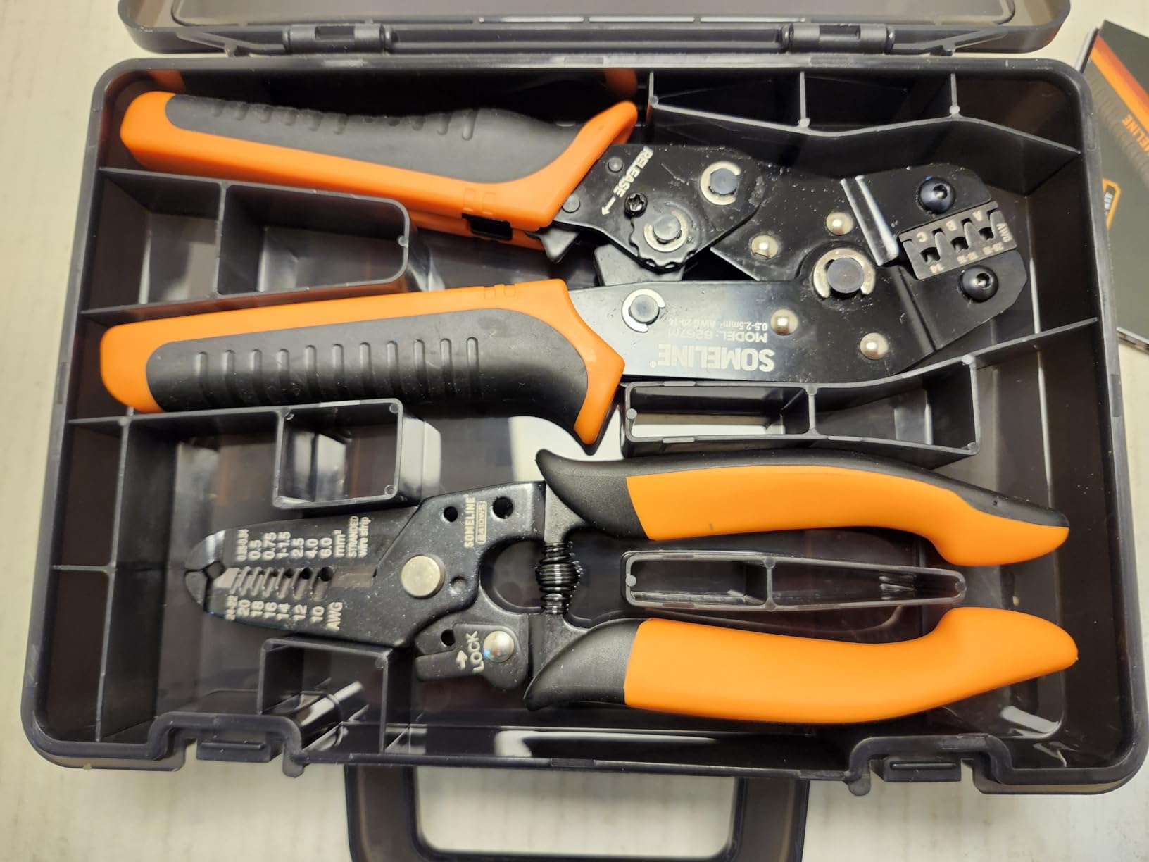 SOMELINE Crimp Tool Connector Kit, JST-XH 2.5mm and Dupont 2.54mm Connector Set, 21 Types of Connectors, 30-20 AWG Ratcheting Crimper for JST Series,KF2510,Molex,AMP EI Series customer photo 2