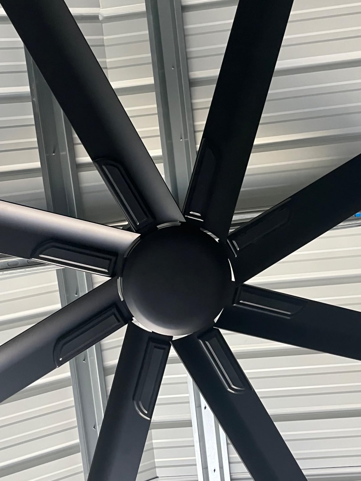 ZMISHIBO 84 Inch Heavy-Duty Ceiling Fan without Light, 8 Aluminum Blades customer photo 1