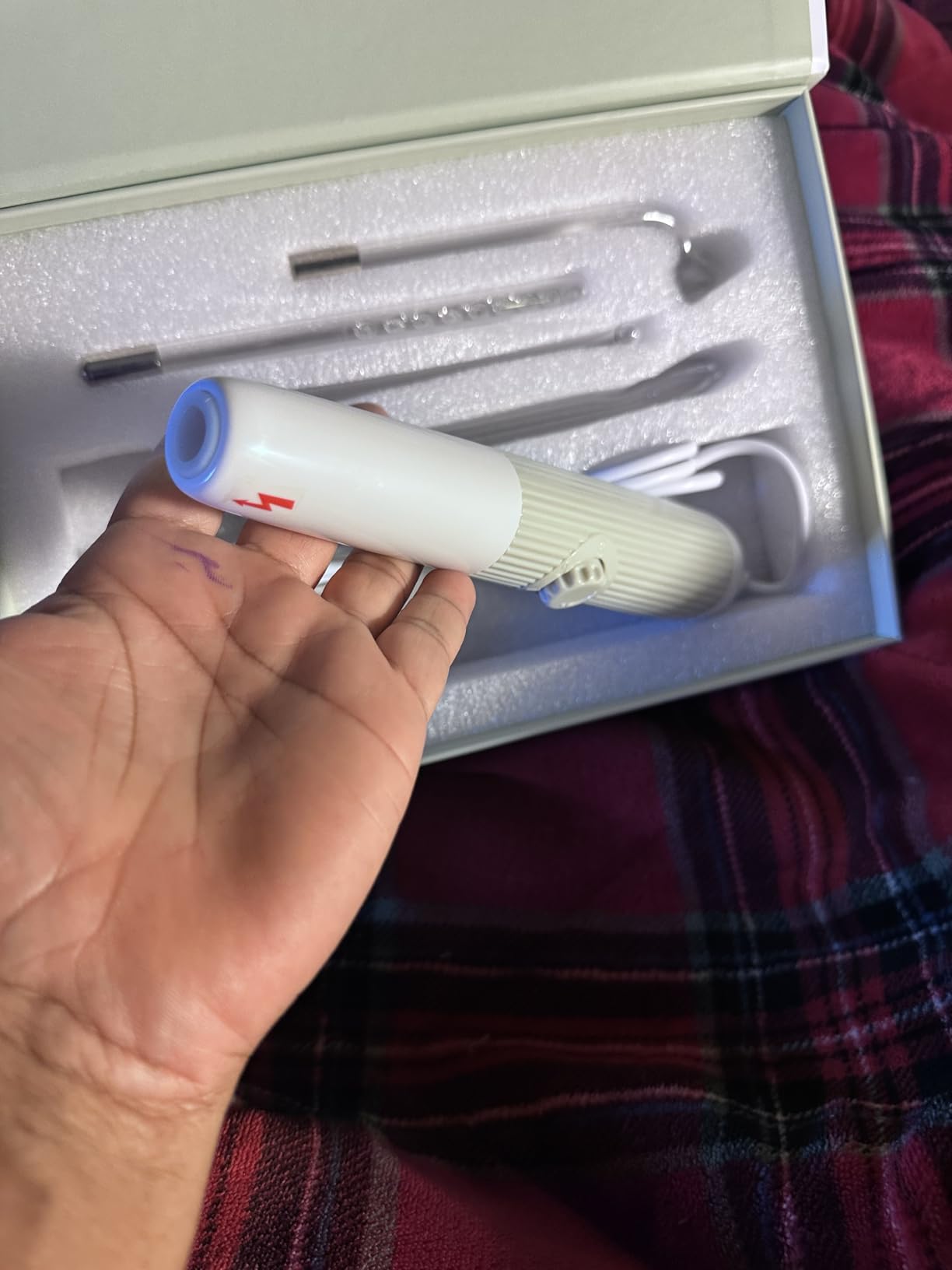 High Frequency Facial Device DARSONVAL High Frequency Facial Wand Micro-Care Skin Care customer photo 2