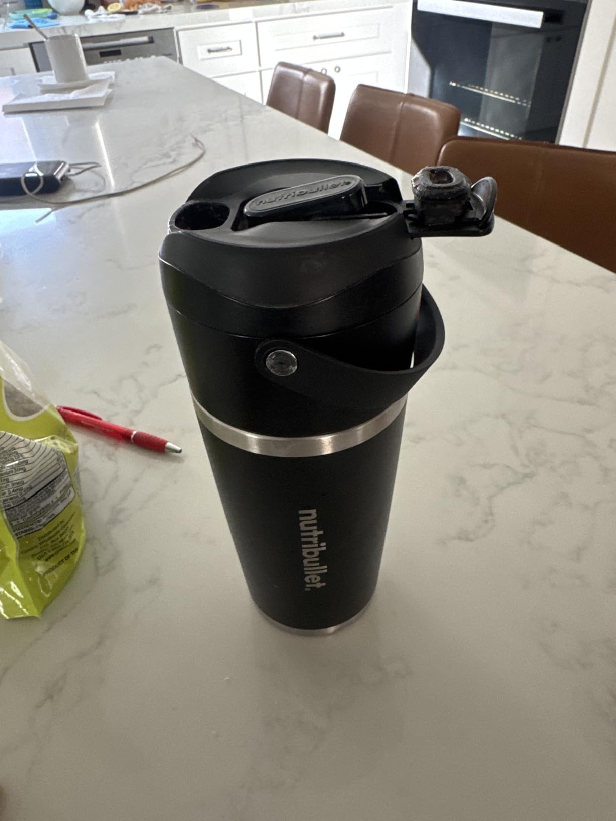 nutribullet Flip Portable Blender with Insulated Cup, White, NBPB50350AW customer photo 1