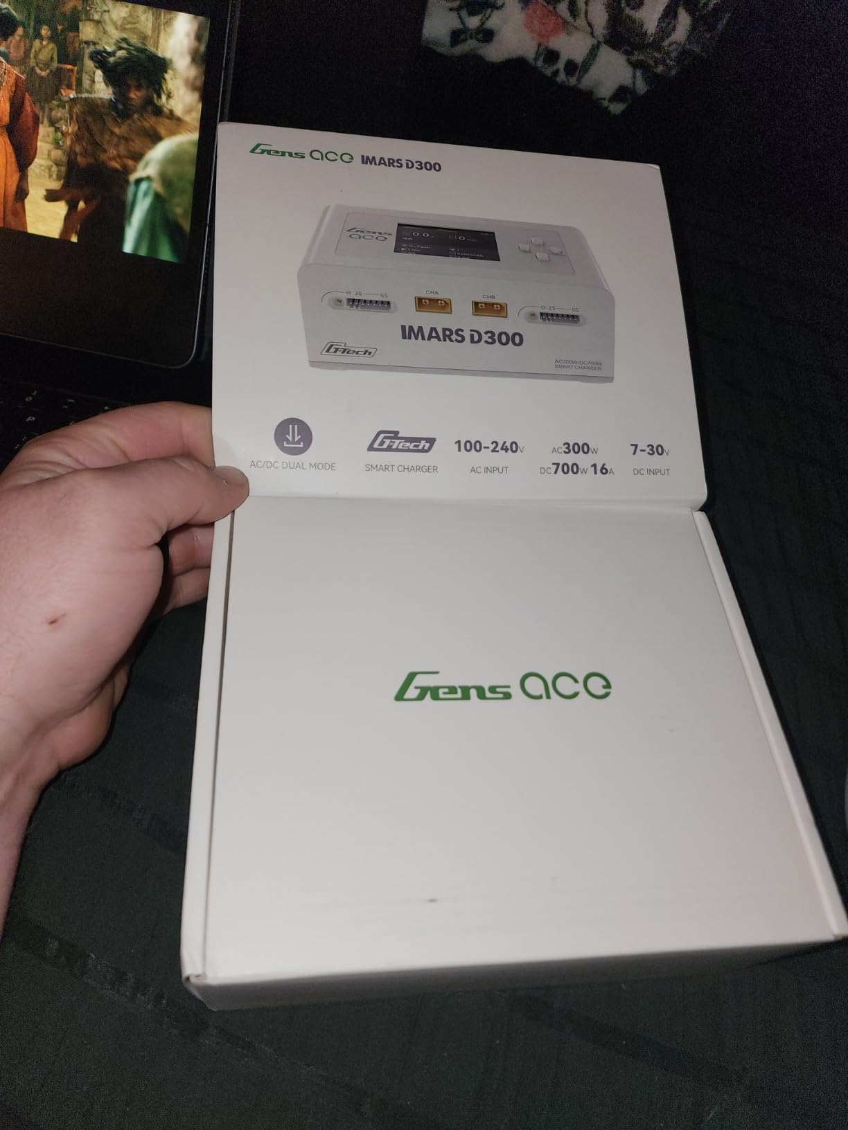 IMARS D300 Balance Charger, Gens Ace Dual Channel for RC 1~6S.White customer photo 2