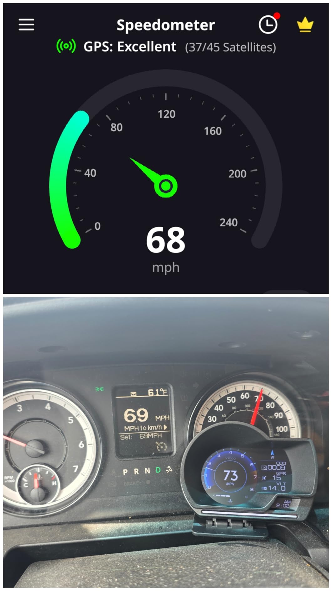 MH Head Up Display for Car, OBD2+GPS Dual System, OBD2 Gauge Display, GPS Speedometer, Tachometer, Water Temp, Volt, Overspeed Alarm Fault Diagnosis customer photo 1