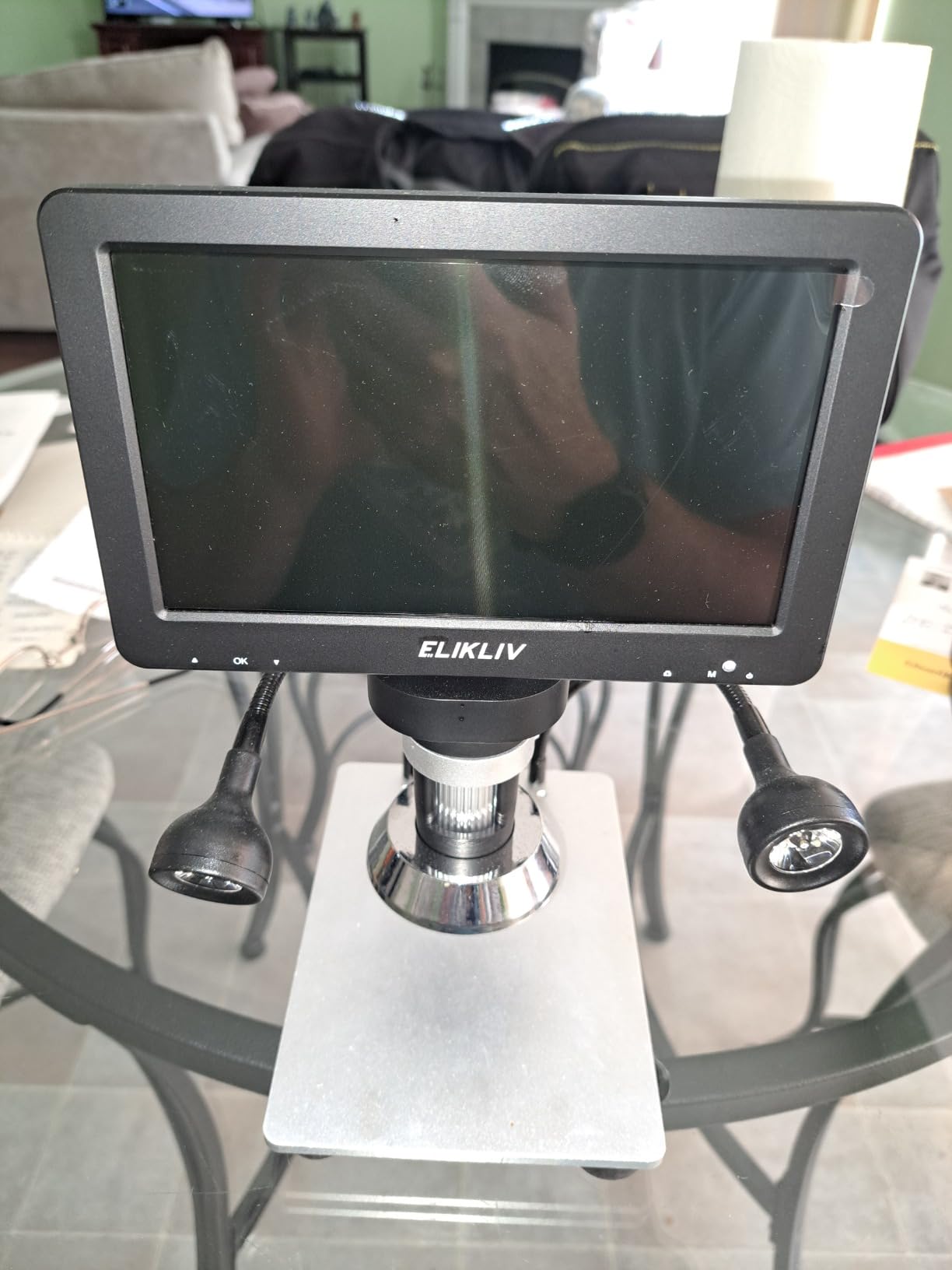 Elikliv Magnetic 3-Lens Digital Microscopes, 4K 10.1