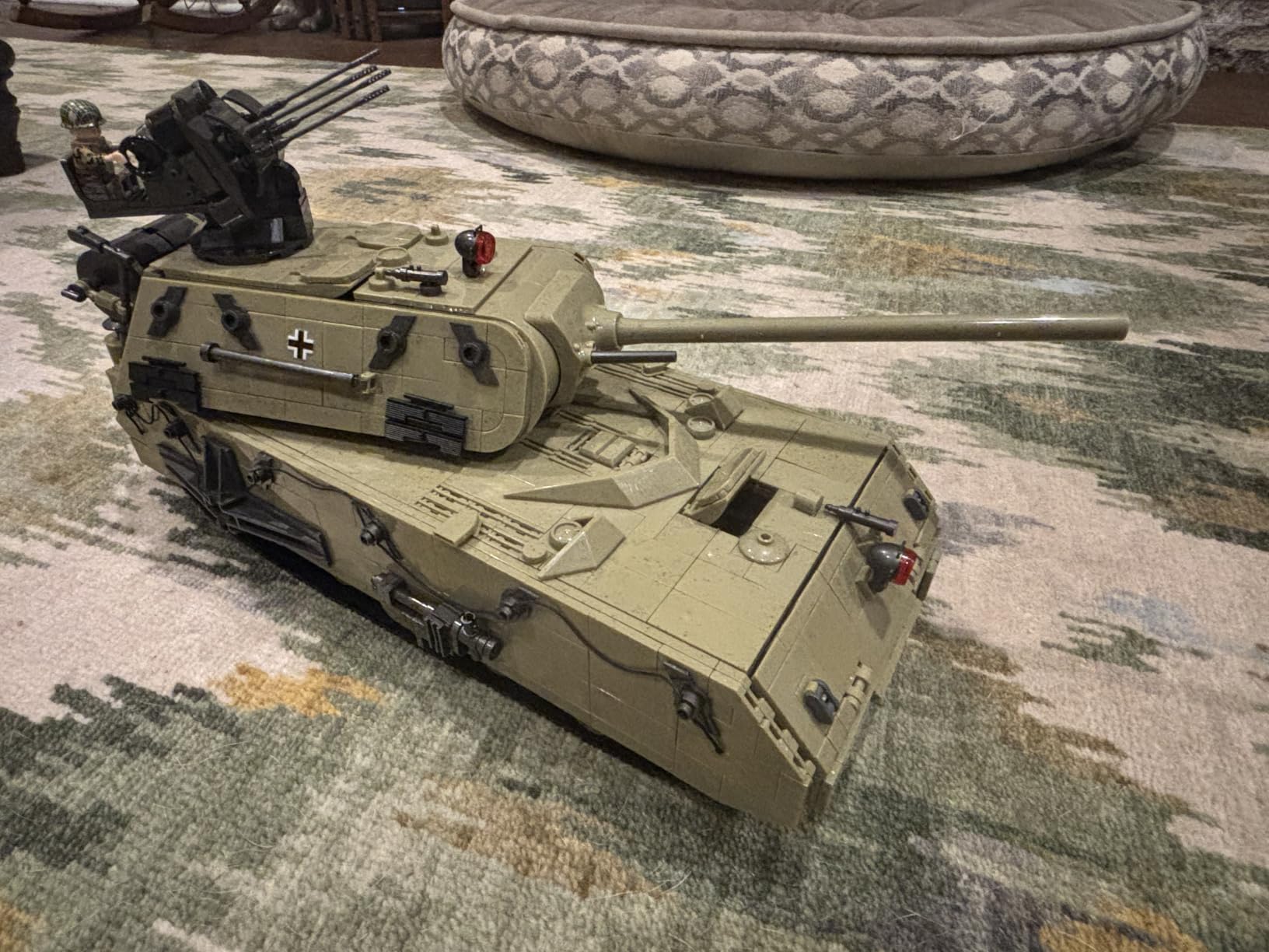 WW2 Panzer VIII Maus Tank Building Sets for Adults, Army Military Vehicles Collectible Model for Home Decor (Gray) customer photo 2