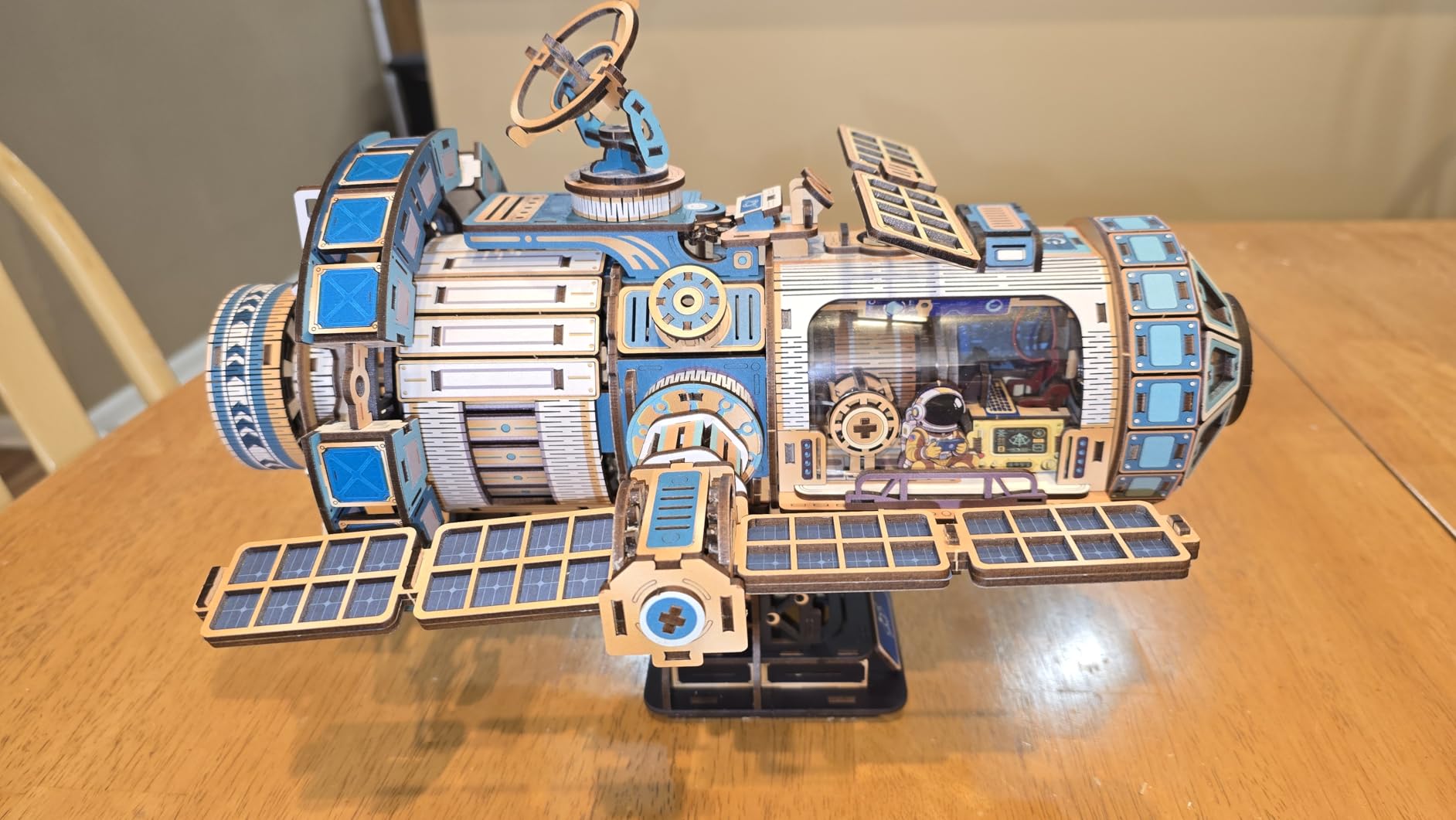 YSWOOD WORLD 3D Wooden Puzzles for Adults Space Station DIY Model Kit customer photo 1
