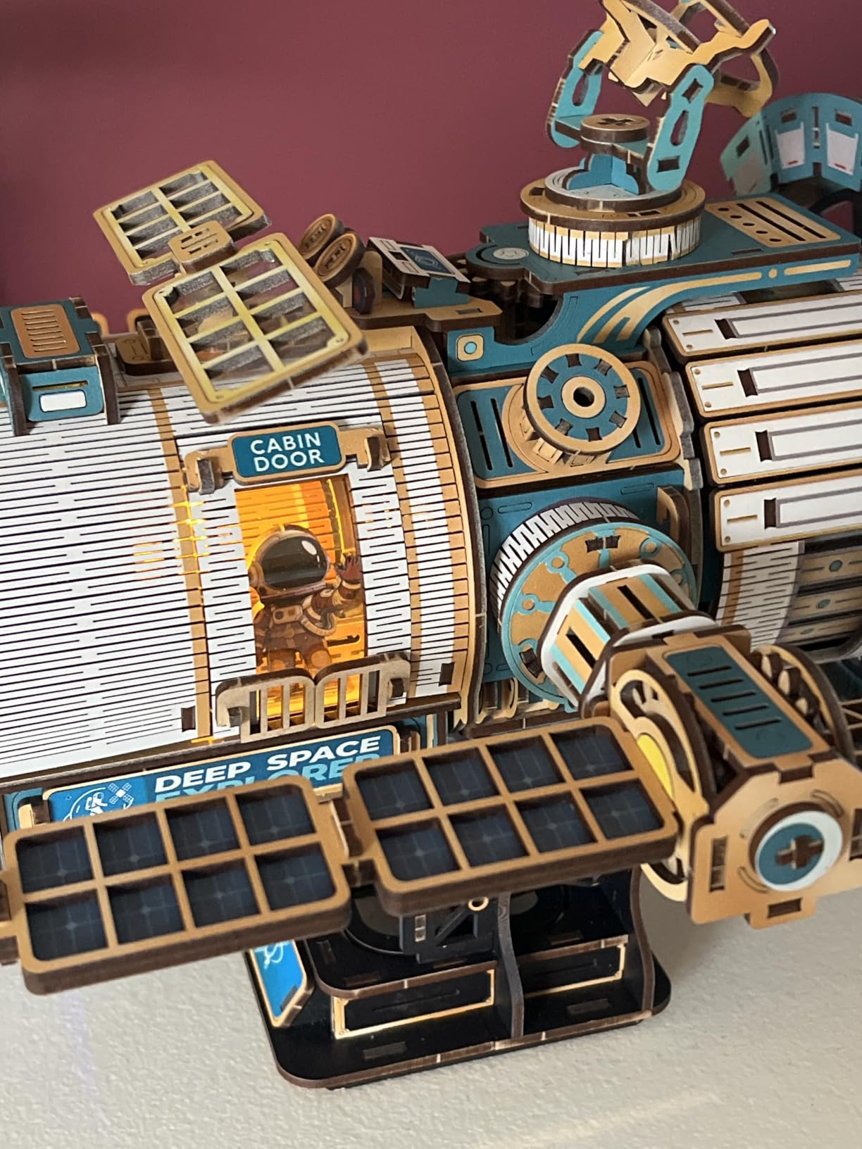 YSWOOD WORLD 3D Wooden Puzzles for Adults Space Station DIY Model Kit customer photo 2