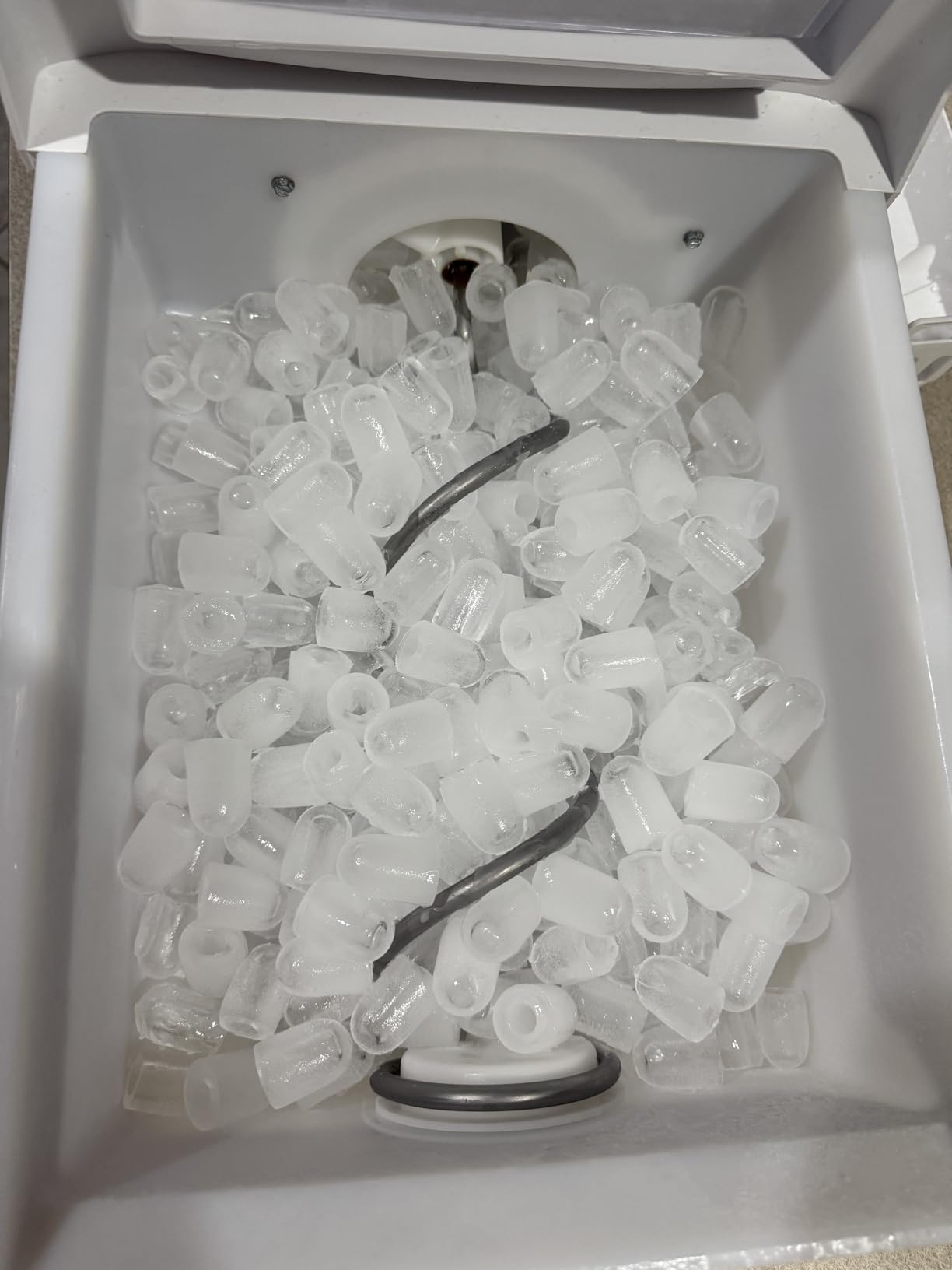 EUHOMY Under Counter Nugget Ice Maker Machine, 70Lbs/Day, Bulit-in Freestanding Ice Maker with Double Ice Baskets, Self-Cleaning & 24H Timer Ice Machine, for Home Use(Silver) customer photo 2