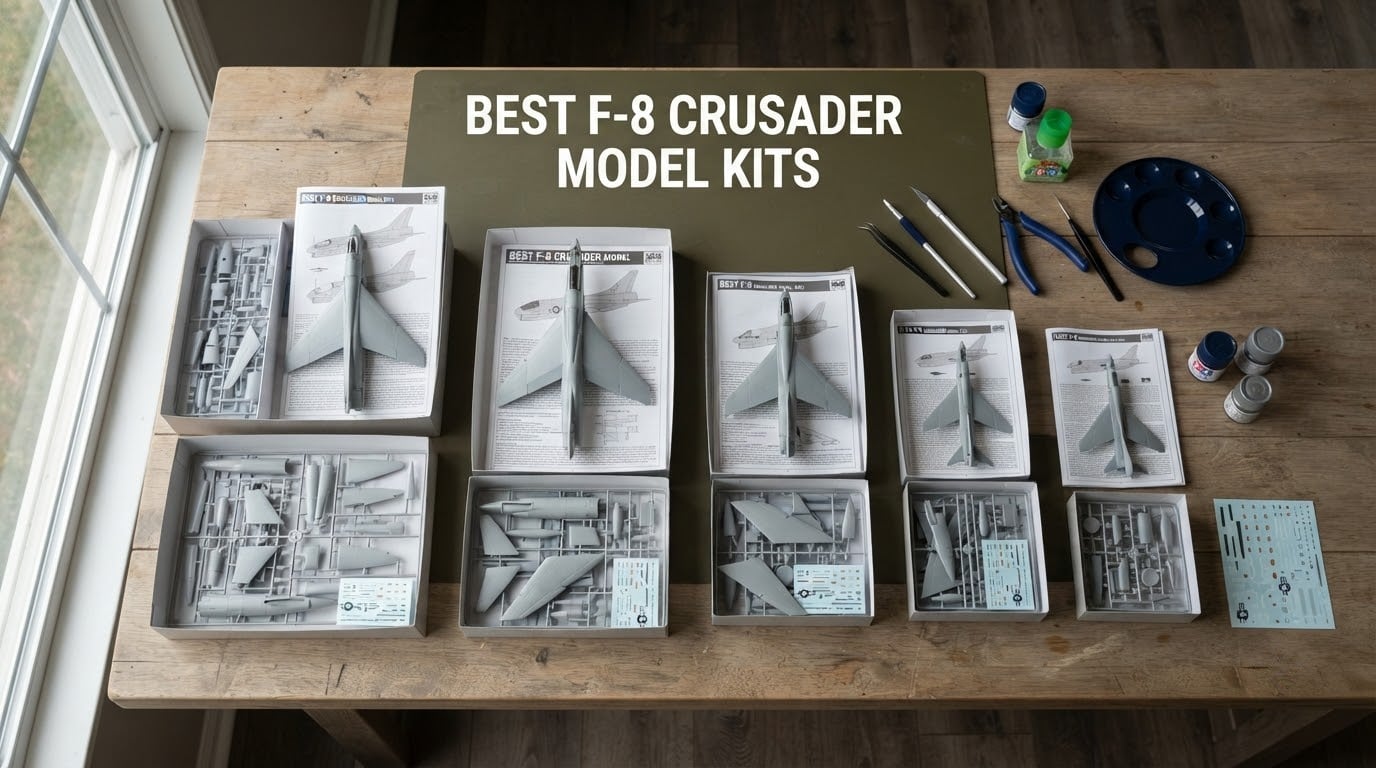 best f 8 crusader model kits