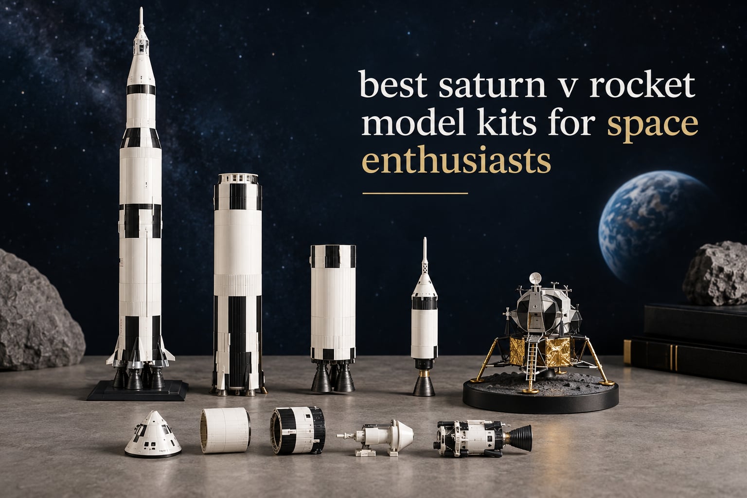 best saturn v rocket model kits for space enthusiasts
