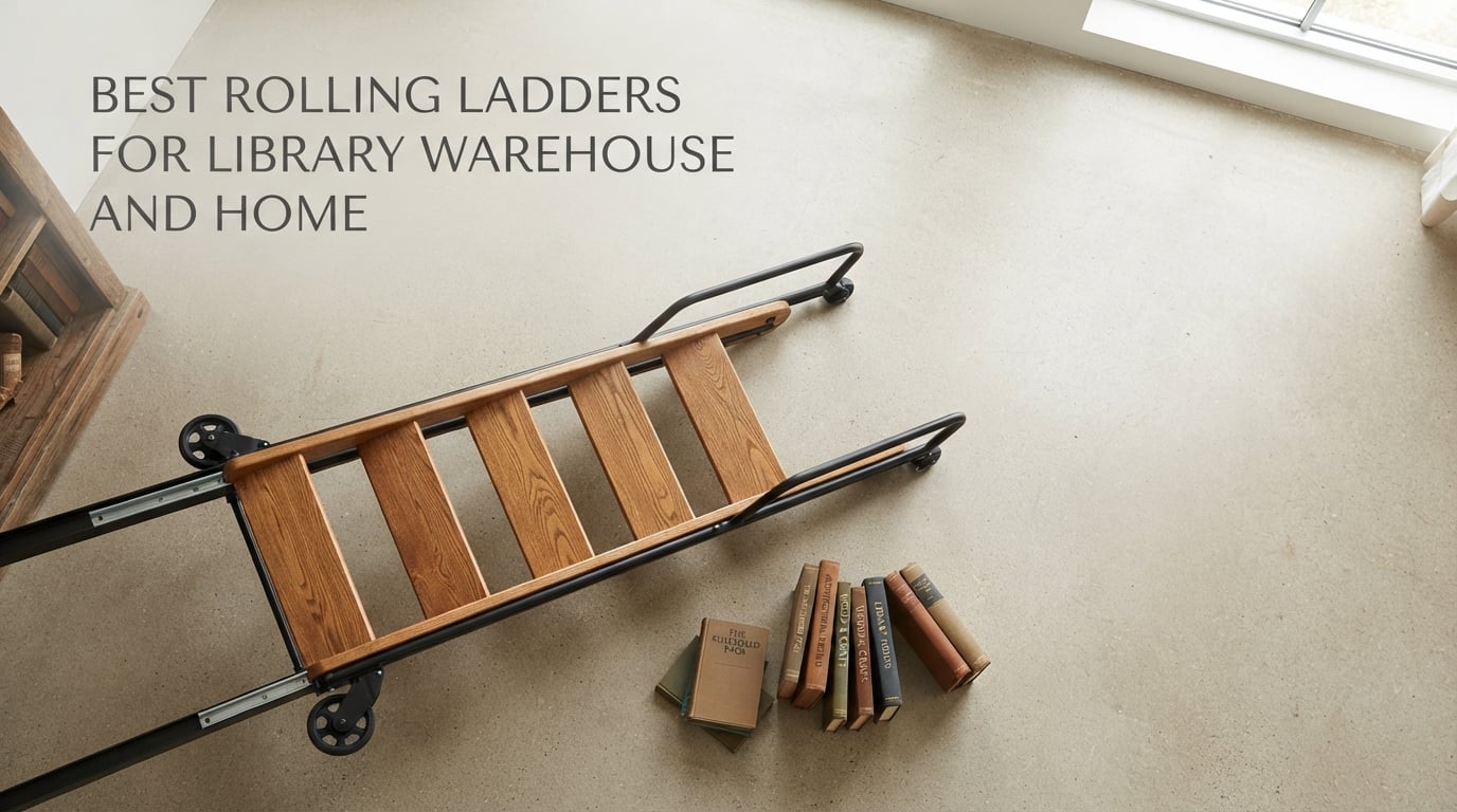 best rolling ladders for library warehouse and home