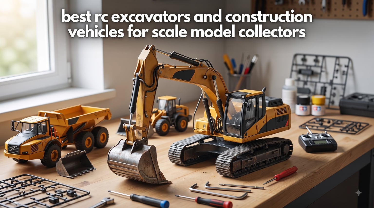 best rc excavators and construction vehicles for scale model collectors