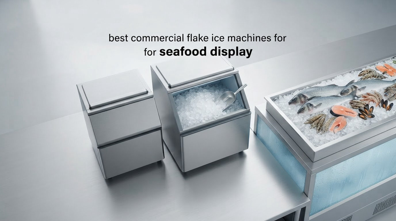 best commercial flake ice machines for seafood display