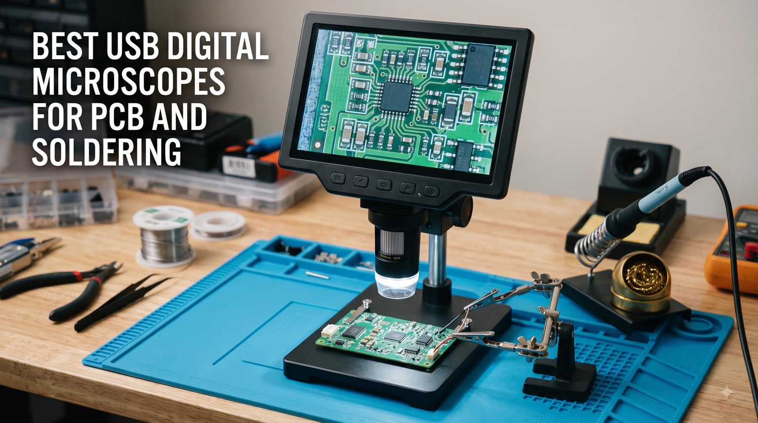 best usb digital microscopes for pcb and soldering