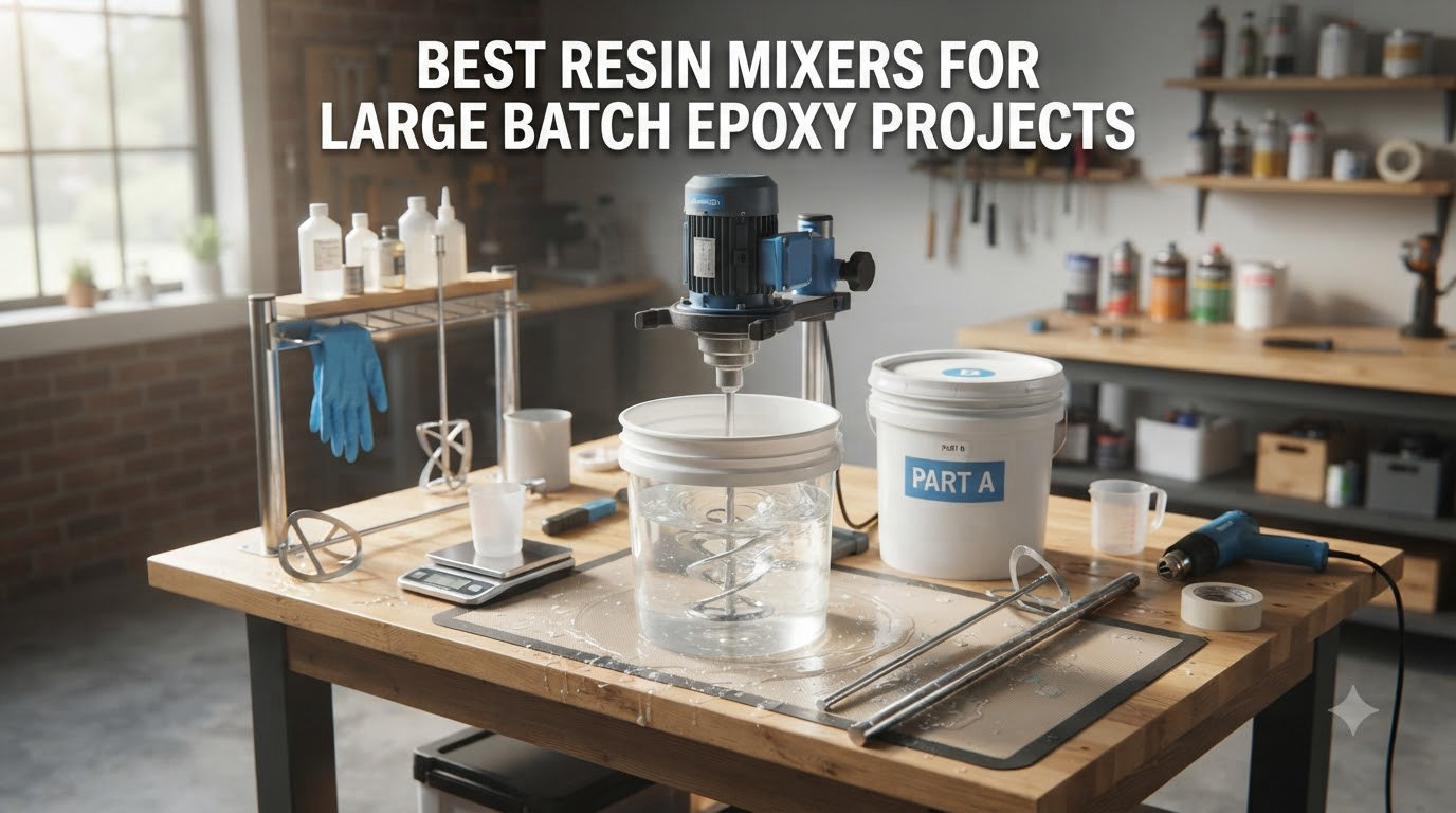 best resin mixers for large batch epoxy projects