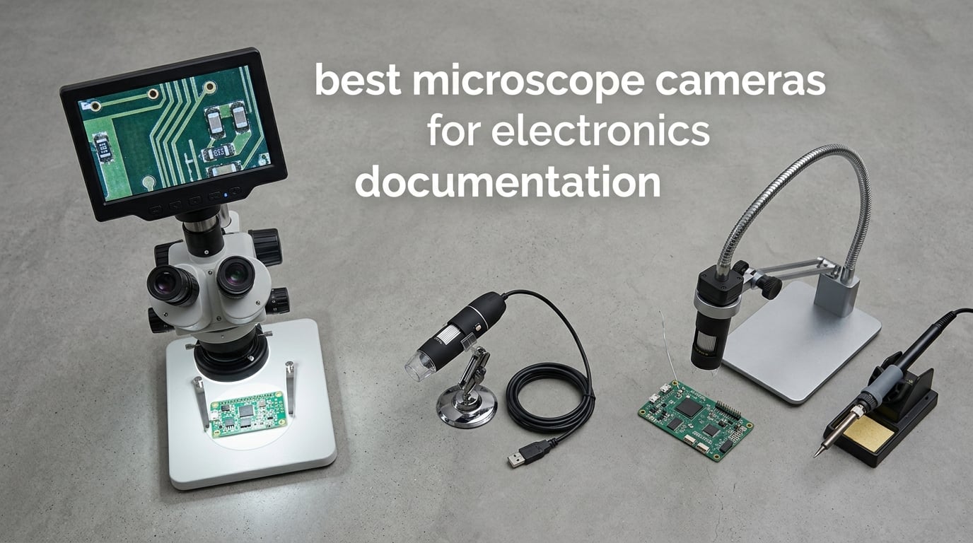 best microscope cameras for electronics documentation