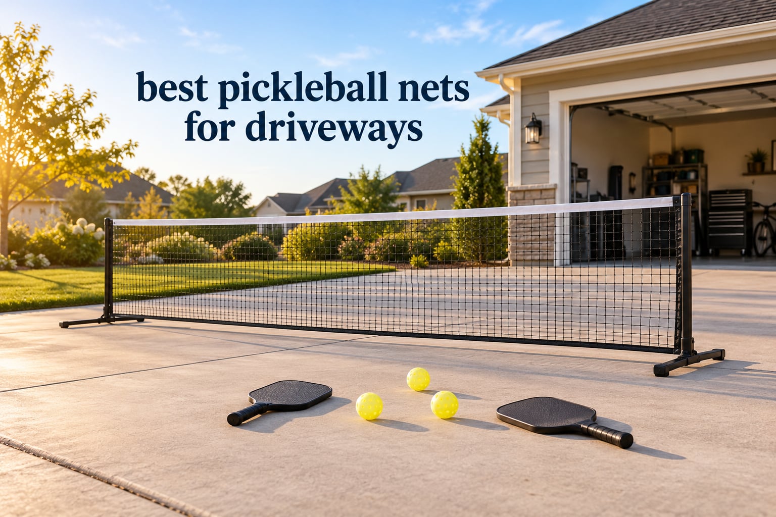 best pickleball nets for driveways
