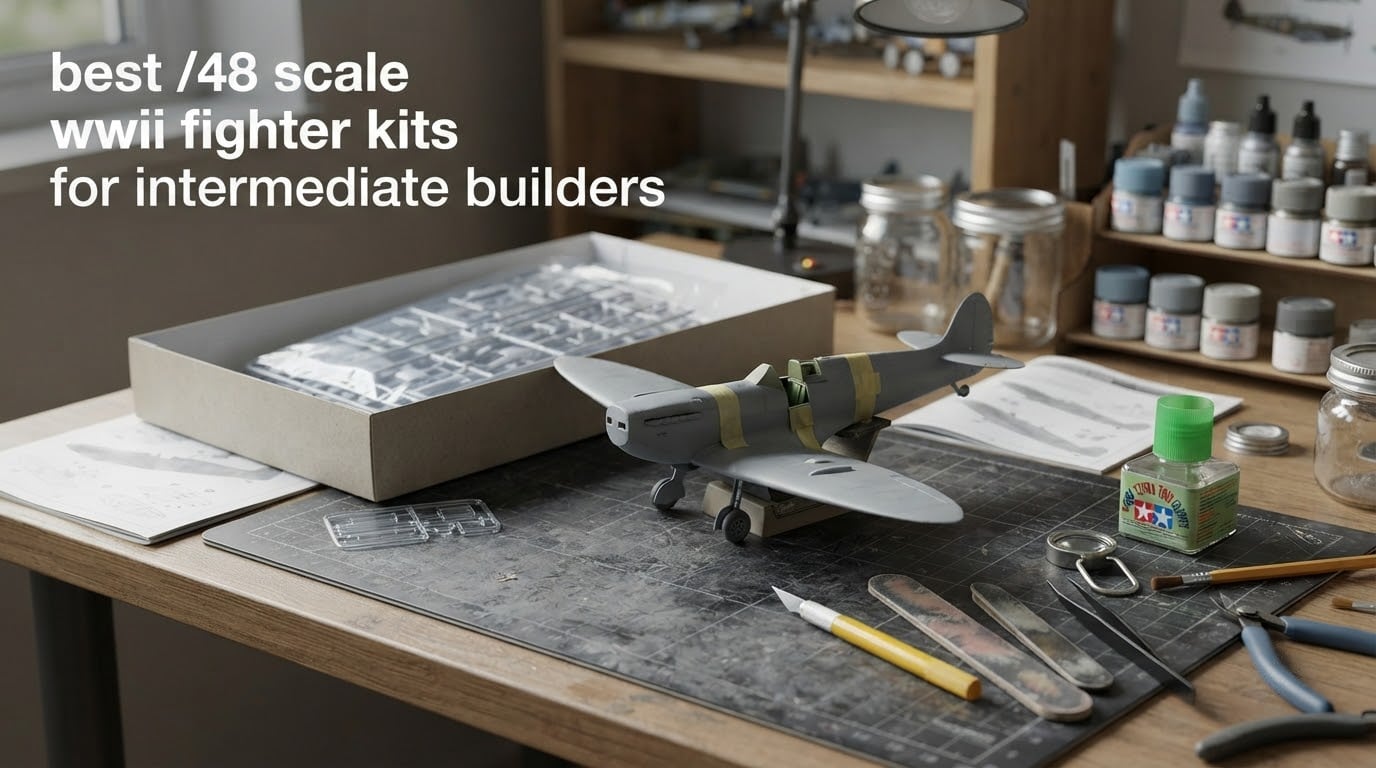 best 1/48 scale wwii fighter kits for intermediate builders