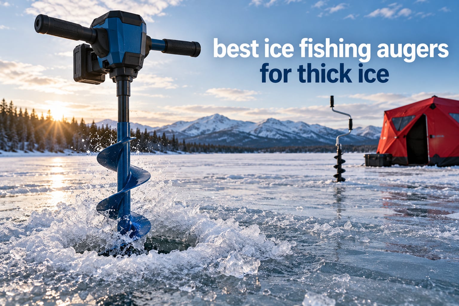 best ice fishing augers for thick ice