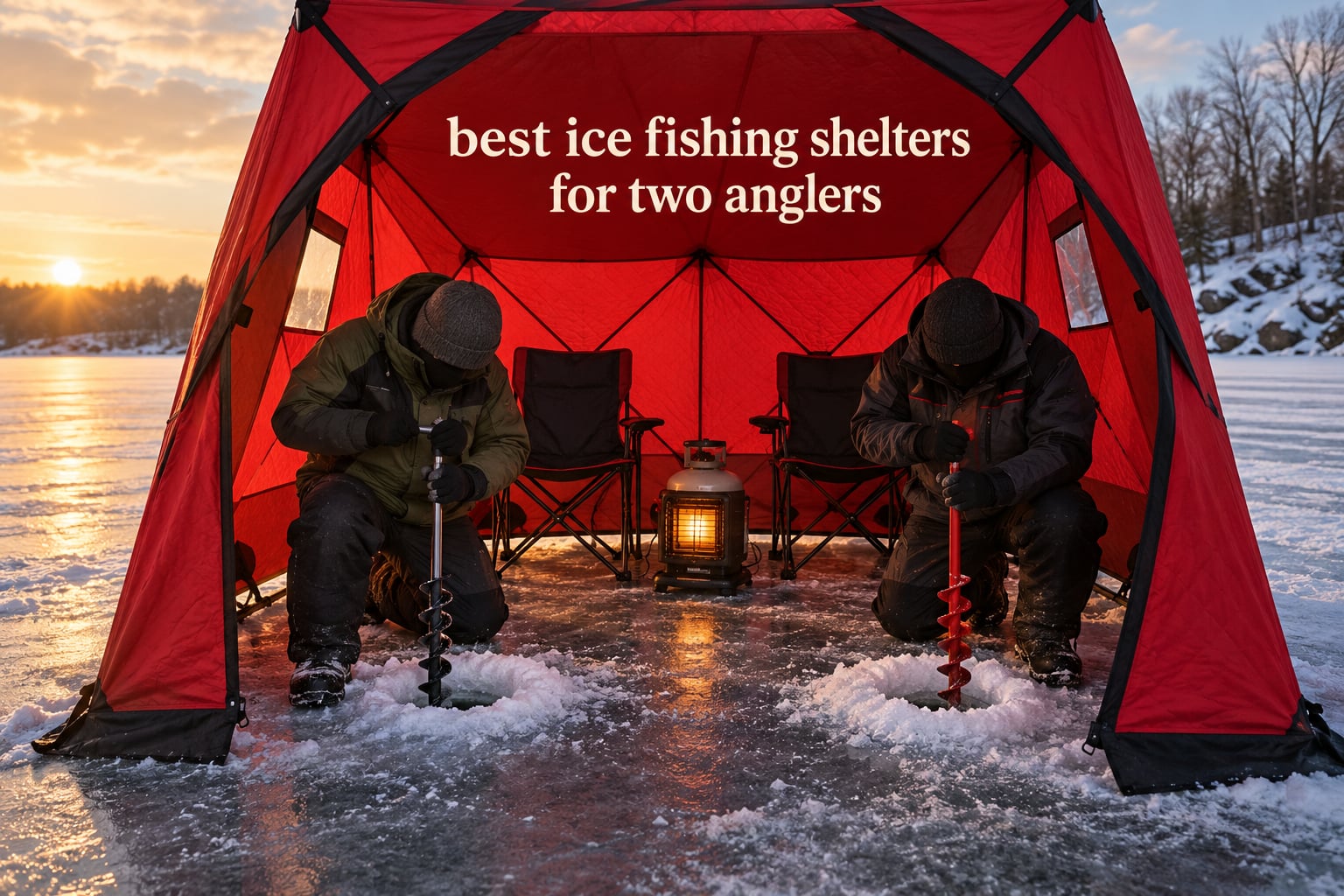 best ice fishing shelters for two anglers