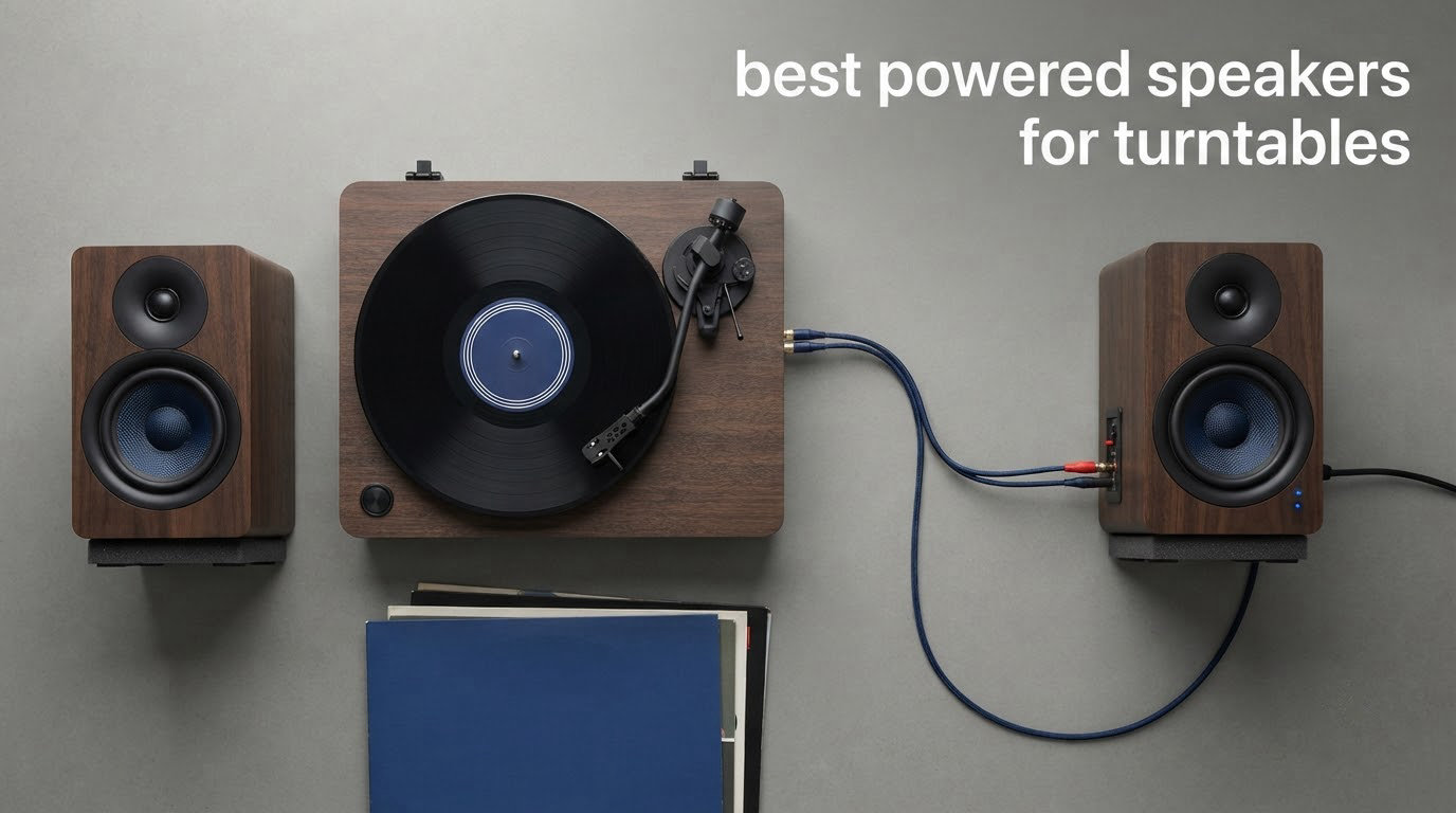 best powered speakers for turntables